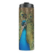 Foto van Beautiful Peacock met Spread Feathers Thermosbeker (Voorkant)