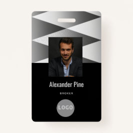 Foto van bedrijf Black White Employee ID Logo Name Badge