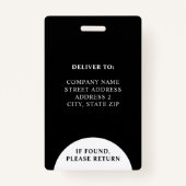 Foto van bedrijf Logo Barcode Employee Badge (Achterkant)