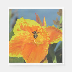 Foto van Bee Canna Lily Garden Party Servet