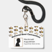 Foto van Beer Convention Delegate Badge (Voorzijde met lanyard)