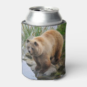 Foto van Beer Wildlife Animal Grizzly Blikjeskoeler (Blikje Voorkant)
