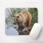 Foto van Beer Wildlife Animal Grizzly Muismat (Met muis)