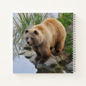 Foto van Beer Wildlife Animal Grizzly Notitieboek (Achterkant)