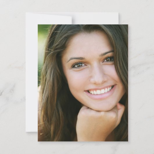 Foto van begrafenis | Coral Magnolia Bedankkaart (Achterkant)