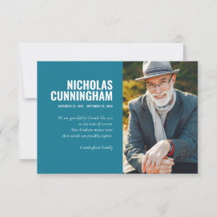 Foto van begrafenis voor eeuwig in ons hart Foto Bedankkaart