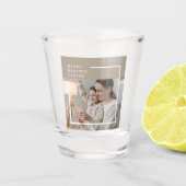 Foto van Beige Modern | Vrolijk geborsteld Pasen Shot Glas (Voorkant)