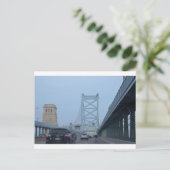 Foto van Ben Franklin Bridge Briefkaart (Staand voorkant)