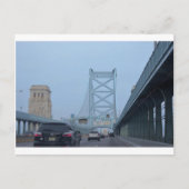 Foto van Ben Franklin Bridge Briefkaart (Voorkant)