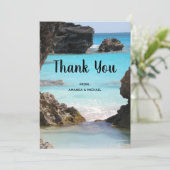 Foto van Bermuda Coast & Tropical Sea Bedankkaart (Staand voorkant)