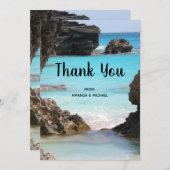 Foto van Bermuda Coast & Tropical Sea Bedankkaart (Voorkant / Achterkant)