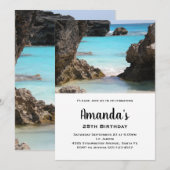 Foto van Bermuda Coast & Tropisch Zee Birthday Kaart (Voorkant / Achterkant)
