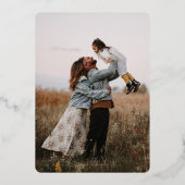 Foto van Berry Red Scripture Cross Folie Feestdagenkaart (Achterkant)