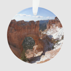 Foto van besneeuwd landschap bij Bryce Canyon Natu Ornament