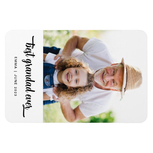 Foto van Best Grandad Ever Magneet (Horizontaal)