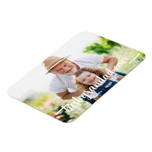 Foto van best Grandad Ever Magneet (Linkerzijde)