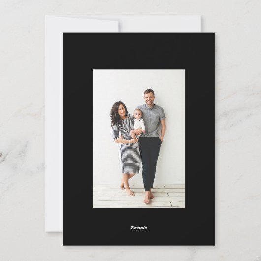 Foto van beste jaar en modern script 3 collage feestdagenkaart (Achterkant)