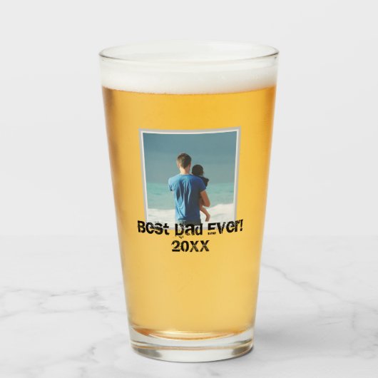 Foto van beste pa Ever Glas (Voorkant gevuld)