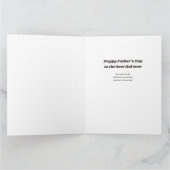 Foto van beste pa Ever Groovy Retro Typografie Kaart (Binnen)