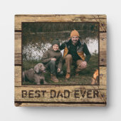 Foto van beste pa Ever Rustic Wood Fotoplaat (Voorkant)