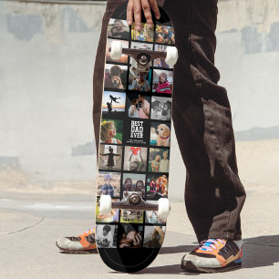 Foto van beste vader ooit Cool Trendy Persoonlijk Skateboard