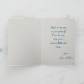 Foto van beste vader ooit kaart (Binnen)