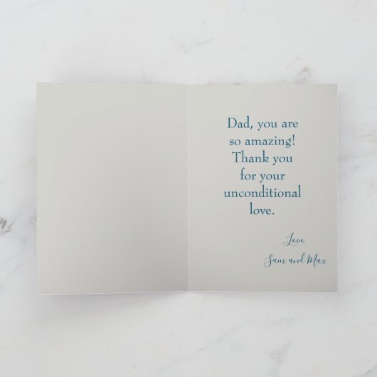 Foto van beste vader ooit kaart (Binnen)