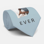 Foto van beste vader ooit op maat stropdas (Opgerold)