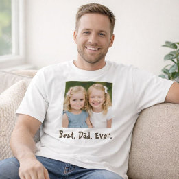 Foto van beste vader ooit t-shirt