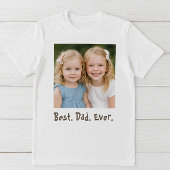 Foto van beste vader ooit t-shirt
