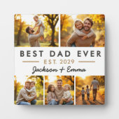Foto van beste vader op vaderdag Collage Fotoplaat (Voorkant)