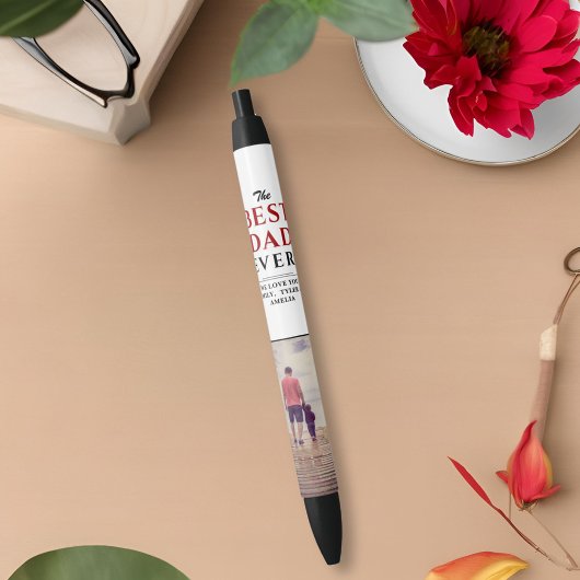 Foto van beste vader op vaderdag zwarte inkt pen