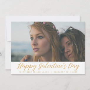 Foto van beste vriend Galentines dag Feestdagenkaart