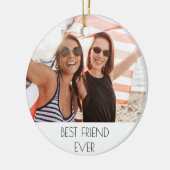 Foto van beste vrienden  keramisch ornament (Links)