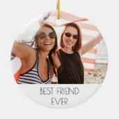 Foto van beste vrienden  keramisch ornament (Achterkant)