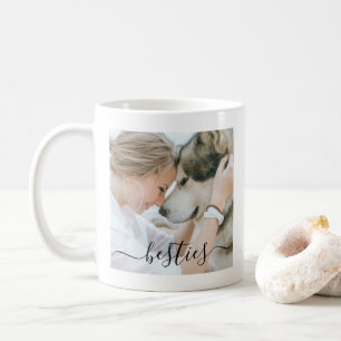 Foto van beste vriendin, moeder en hond koffiemok