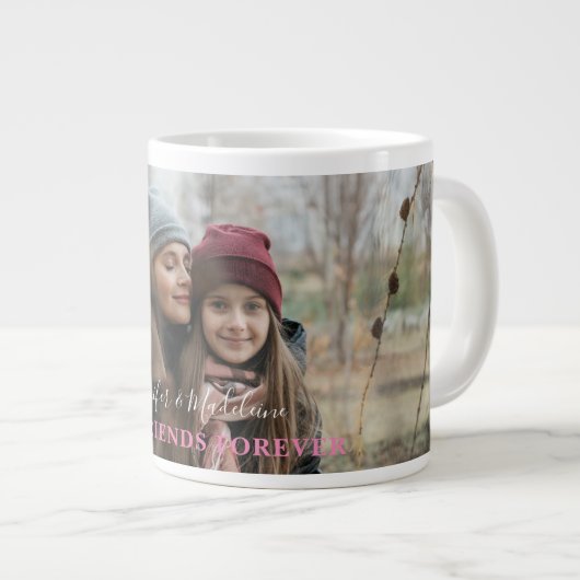 Foto van beste vriendschapsvriendschap grote koffiekop (Voorkant rechts)