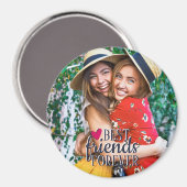 Foto van BFF Beste vrienden voor eeuwig modern Magneet (Voorkant / Achterkant)
