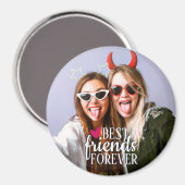 Foto van BFF Beste vrienden voor eeuwig modern Magneet (Voorkant / Achterkant)