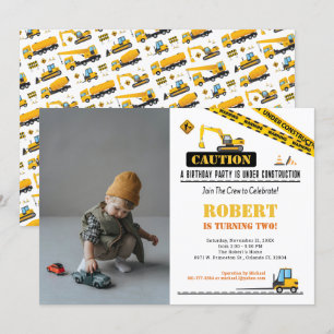 Foto van Birthday Any Age Construction Dump Truck Kaart