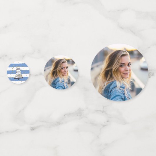 Foto van Birthday Black Gold Glitter Festive Confetti (Achterkanten)