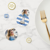 Foto van Birthday Black Gold Glitter Festive Confetti (Groep)