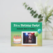 Foto van Birthday Cake Custom Party uitnodigingen (Staand voorkant)