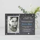 Foto van Birthday Chalk Invite Mannen 40th 50th Kaart (Staand voorkant)