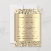 Foto van Birthday Champagne Gold Spark Glitter Kaart (Voorkant)