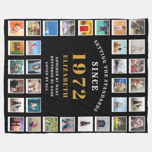 Foto van Birthday Fleece Deken (Voorkant (Horizontaal))