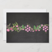 Foto van Birthday  Floral Nodig alle leeftijdsvrou Kaart (Achterkant)