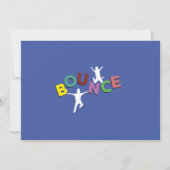 Foto van Birthday Jump Bounce Party Trampoline Blu Kaart (Achterkant)