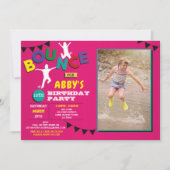 Foto van Birthday Jump Bounce Party Trampoline Kaart (Voorkant)
