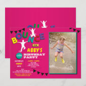 Foto van Birthday Jump Bounce Party Trampoline Kaart (Voorkant / Achterkant)